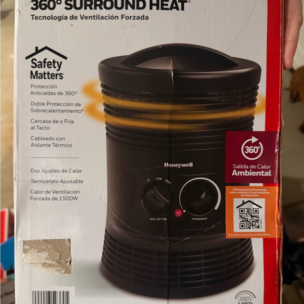 Honeywell 360° Surround Heat Portable Heater - Black
